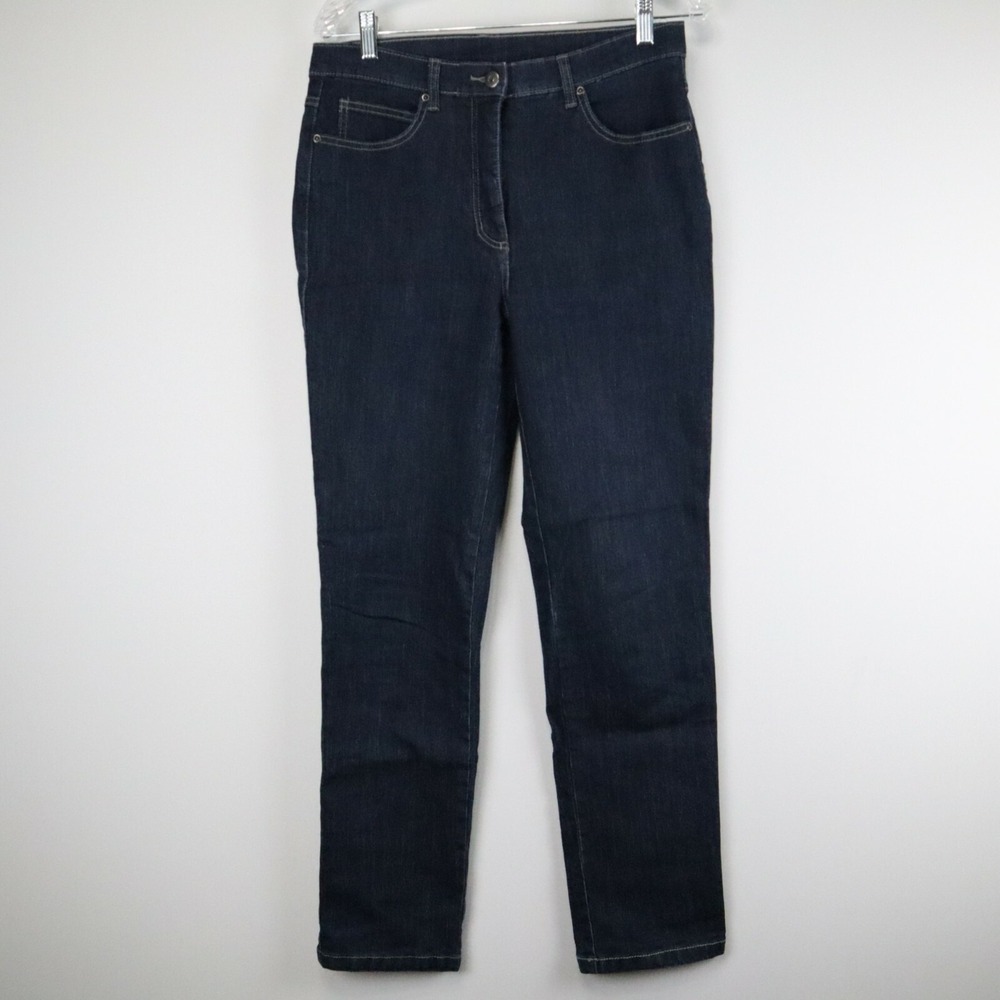 Paris Jeans Womens 8 5-Pocket‎ Stretch Flex Denim Blue